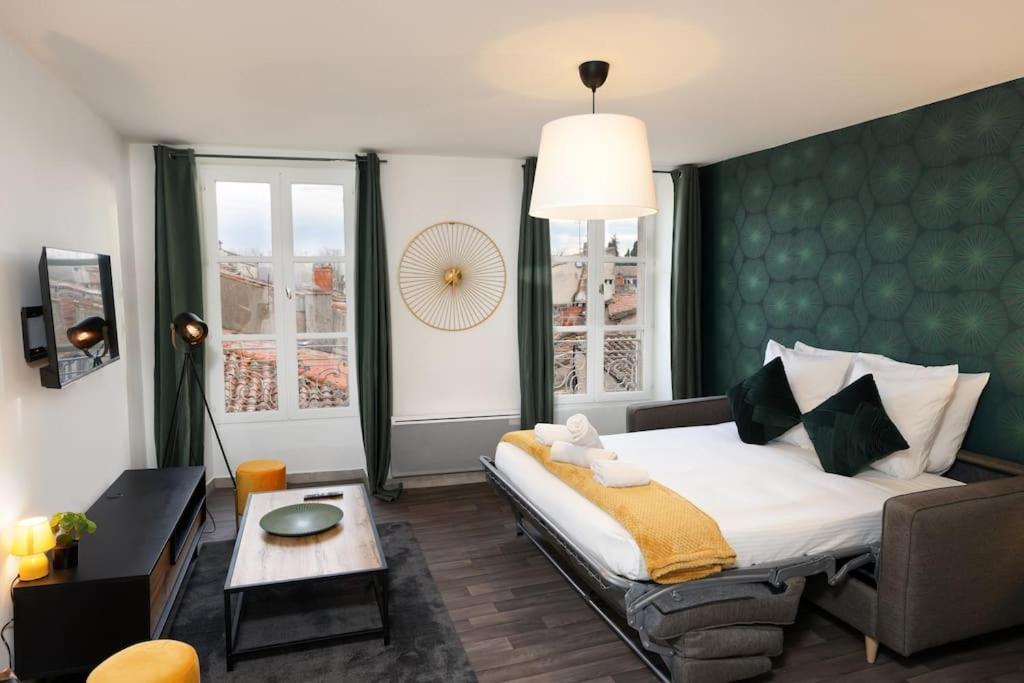 N3 Des Etudes Duplex Hypercentre Wifi Conciergeriedamecarcas Appartement Carcassonne Buitenkant foto
